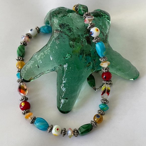 Source Unknown Multicolor Beaded Necklace - Picture 1 of 6